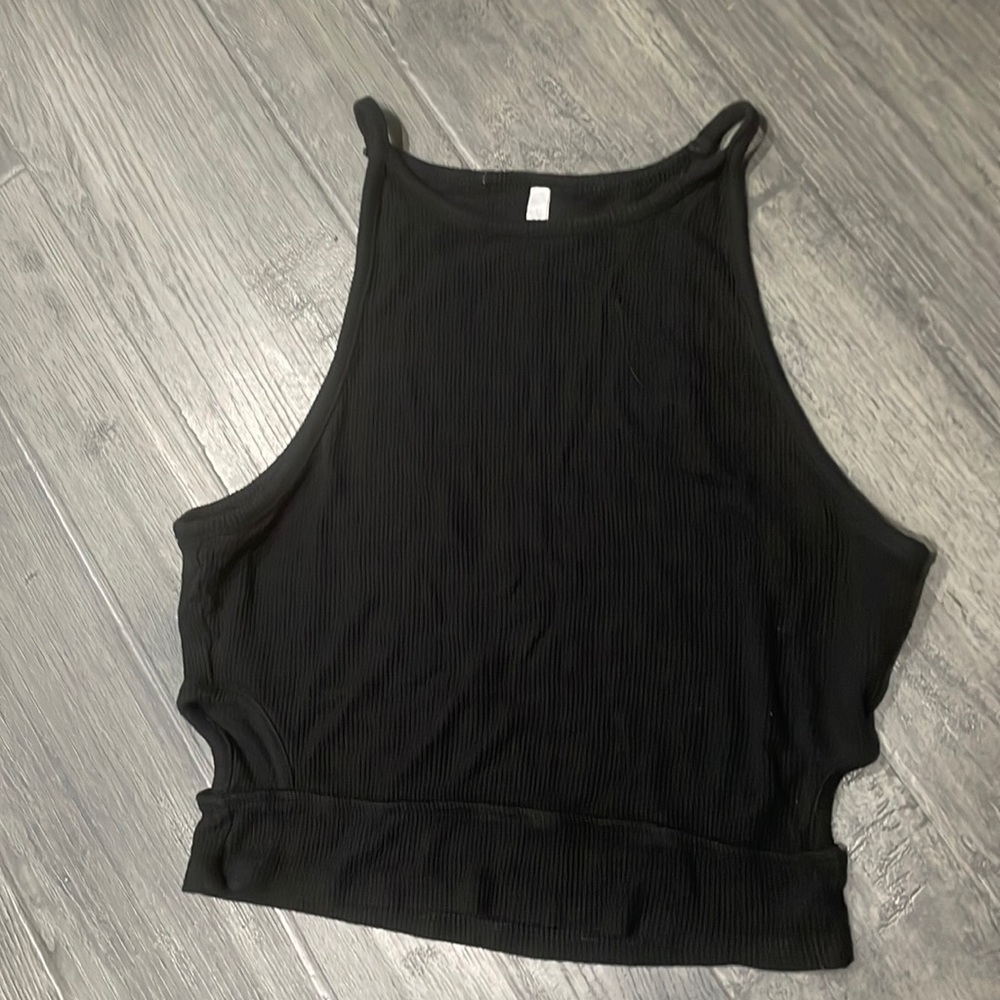 Sexy black crop top